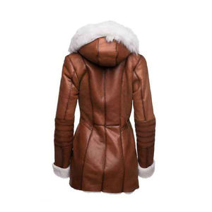 OEM Mejor estilo Nueva mujer Shearling Chaqueta de piel de cuero natural en Shearling Estilo Chaqueta de cuero Nuevo diseño - Product Image 2