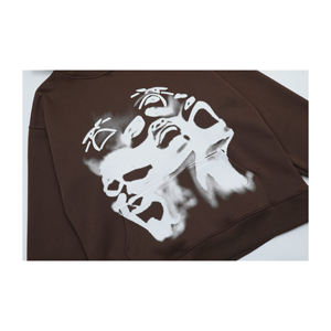 Sudadera personalizada 3XL Plus para hombre, Sudadera con capucha, lavado ácido, algodón, forro polar, peso pesado, impresión Digital, sudaderas gráficas 3D Puff - Product Image 2