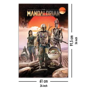 Póster de Lona Estilo Moderno de The Mandalorian para Decoración de Paredes del Hogar - Product Image 4