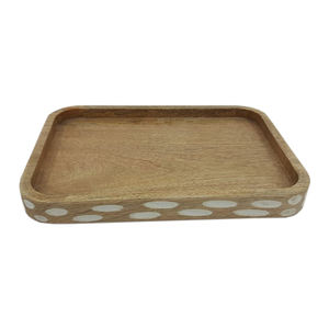 Hot Selling Food Serving <b>Tray</b> <b>Black</b> Color Natural Wooden Stylish Kitchenware Food & Drink Serving <b>Tray</b> Customized - Product Image 5