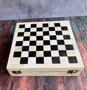 Hand Carved Bone Chess <b>Set</b>, Unique Chess Collection, Premium Hand Made Chess, Children Toys & Games, Unique Gift, Chess Board - Product Image 3