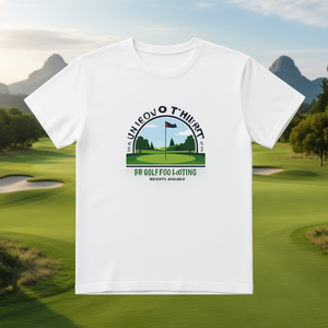 T-Shirt Unisex 210GSM 100% Cotone Abbigliamento Casual con Logo Personalizzato per Golf - Disponibili Diverse Grammature - Product Image 3