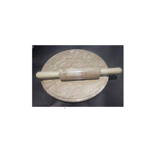 Rouleau à pâtisserie en marbre avec poignée en bois, rouleau à pâte de Surface antiadhésif pour la cuisson et taille personnalisée, prix bas - Product Image 2