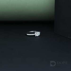 Moissanite Lab Creado Anillo de declaración para acero inoxidable Unisex Diseño elegante para cada ocasión - Product Image 5