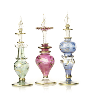 Gran oferta, botellas de Perfume de vidrio de inspiración egipcia Premium de 30ML, técnica soplada hecha a mano, recuerdos de pintura de oro líquido - Product Image 1