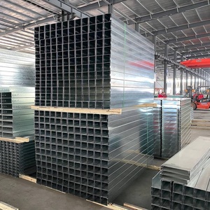 Welded Channel Steel Galvanized Support Channel Steel Rectangular Bracket <b>Cable</b> Trunking - Product Image 4