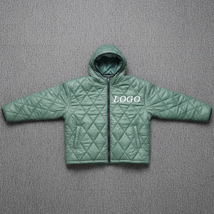 High Quality Casual Wear Lightweight <b>Cotton</b> <b>Padded</b> Winter Puffer Jackets Custom Printed Logo Solid Color Hooded Winter Jacket - Product Image 5