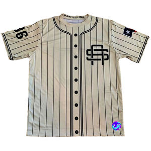Camisetas estampadas a petición para hombre y mujer, camisas de poliéster, estilo béisbol - Product Image 2