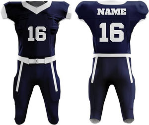 Conjunto de uniformes de fútbol americano con logotipo personalizado, alta calidad, secado rápido, talla XL, suministro de fábrica, precio al por mayor y precio barato - Product Image 1