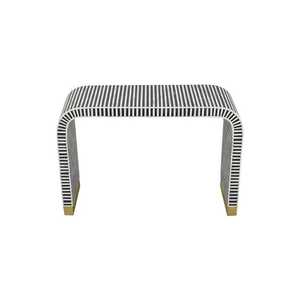 โต๊ะคอนโซลฝังกระดูกสีฟ้างานฝีมือเฟอร์นิเจอร์ทันสมัยทันสมัยสำหรับห้องนั่งเล่นห้องโถงโรงแรม & พื้นที่อพาร์ตเมนต์ - Product Image 1