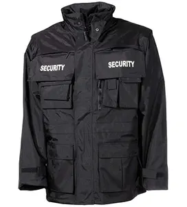 Security Staff Jacket Windproof SECURITY Bomber Jacket and Softshell Office Staff Guard Security Uniform Jacket with custom logo