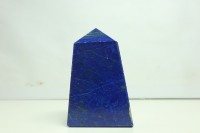 Obelisco de Lapislázuli Natural, Corte Radiante, Gema Azul, Pulido a Mano, Opalescente, Energía Curativa Reiki, 320 Gramos, Reloj