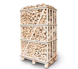 窯乾燥FIREWOOD、ホーンビーム、高品質、4.6 kWh/kg、ログ25 cm、大きな木枠2 m3、