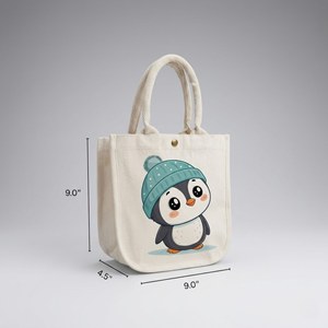 Bolsa de Algodón Penny Penguin 300 GSM - Product Image 1
