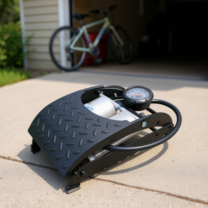 <b>Double</b> Cylinder Foot Pump for Bicycles Air Pump for Bike Inflation - Product Image 3