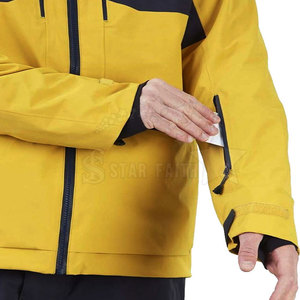 Veste de ski à capuche avec logo sur le devant, résistante au vent, respirante, écologique, unisexe, veste d'hiver pour la neige, protection extérieure - Product Image 4