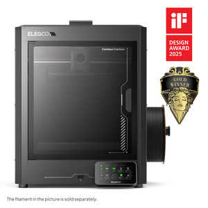 Imprimante 3D FDM automatique Elegoo Centauri Carbon à double extrudeur avec plateau chauffant en aluminium pour les industries de laboratoire, compatible avec le matériau PLA - Product Image 1