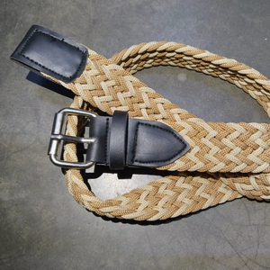 Cinturones de algodón y cuero de macramé, cinturones de moda hechos a mano, cinturones bohemios, accesorios étnicos, venta al por mayor - Product Image 1