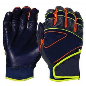 Guantes de bateo de béisbol de cuero logotipo personalizado guantes de bateo profesionales jugador para hombres jóvenes damas - Product Image 6