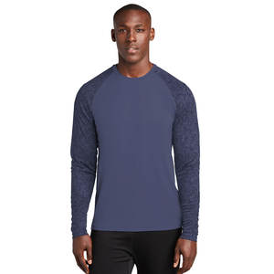 Camisas de gimnasio de compresión azul de manga larga personalizadas Rash Guard MMA personalizadas para hombre camisas de manga completa - Product Image 4