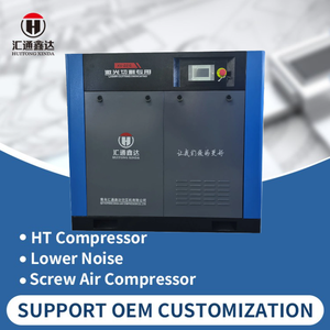 Compresseur industriel à vis HT 220V petit modèle 7,5KW silencieux 10HP avec sécheur et réservoir de gaz, certifié CE, vente en gros, pour usage automobile - Product Image 3