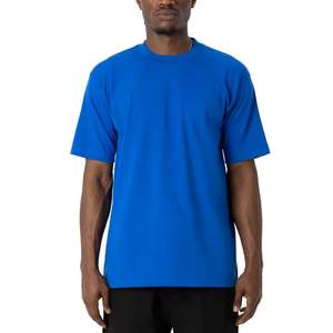 T-shirt unisexe 100% coton de haute qualité surdimensionné et lourd personnalisé cousu Boxy Streetwear motif léopard court pour hommes - Product Image 3