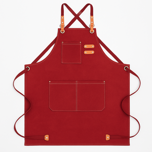 Wholesale Canvas <b>Waterproof</b> <b>Apron</b> for Barista High Color Value Home Kitchen Work Clothes Customizable Logo Cotton Sleeved - Product Image 1