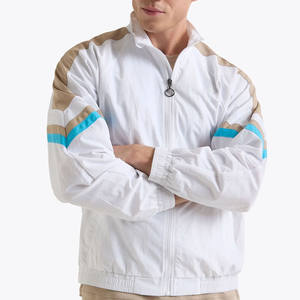 Chaqueta de nailon con cuello levantado ligera e impermeable para hombre al por mayor chaqueta cortavientos transpirable personalizada para hombre - Product Image 3