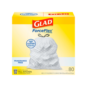 ถุงขยะครัวแบบยาว Glad ForceFlex คุณภาพพรีเมียม สำหรับงานหนัก บรรจุภัณฑ์พร้อมส่งออก จำหน่ายจำนวนมาก - Product Image 5