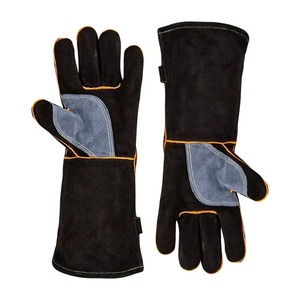 Guantes de Seguridad para Soldadura TIG, Resistentes al Calor, de Piel de Cabra y Vacuno, Protección para Trabajo Manual, Venta al Por Mayor - Product Image 1