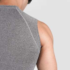 เสื้อกล้ามรัดรูปสีเทาสำหรับผู้ชาย GA - Product Image 5