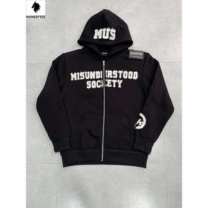 เสื้อฮู้ดพิมพ์ลายพัฟผ้าฝ้าย100% สำหรับผู้ชาย, เสื้อสวมหัวโอเวอร์ไซส์โอเวอร์ไซส์สำหรับฤดูหนาว - Product Image 5