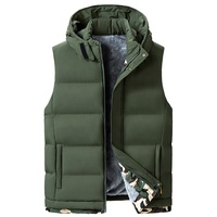 Gilet classique à la mode pour hommes, tenue décontractée formelle, gilet de costume, gilet d'hiver en coton pour hommes, veste à capuche, hiver chaud
