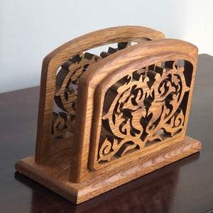 Venta caliente servilletero diseño maravilloso decoración del hogar servilletero gran calidad servilletero de madera - Product Image 2