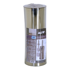 Portascopino WC MSV 'Miami' in acciaio inossidabile, grigio - Product Image 2