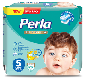 5. Pañales para Bebé PERLA Hechos en Turquía - Recién Nacido XXL |   Suministro de Contenedores Completos |   Pulpa de celulosa con absorción superficial y protección contra fugas - Product Image 1