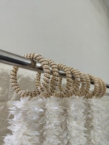 Jasmin et fleur rose Latkan décoration pour mariages Nikah toile de fond Ghoongroo gland guirlandes Sangeet sud indien décor cadeau - Product Image 4