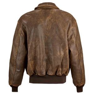 Chaqueta transpirable de moda novedosa de piel de vaca auténtica de motorista de alta calidad para hombre - Product Image 3