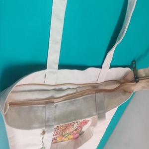 Toto conçu élégant sac à provisions pliable en toile avec fermeture à glissière pratique élégant sac fourre-tout réutilisable Durable - Product Image 1