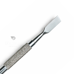 MANAN INSTRUMENTS Repousse-cuticules professionnel en acier inoxydable à double extrémité plate, avec poignée antidérapante, résistant à la rouille - Product Image 2