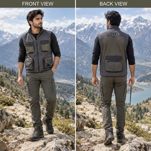 Hiking <b>Vest</b> Featuring Durable Shell Fabric Comfortable Outdoor Fit Multiple Storage Compartments Lightweight Construction - Product Image 6