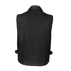 Chaleco para Hombre con Cierre de Cremallera y Estampado Sólido, Ropa de Abrigo de Otoño, Logotipo Personalizado, Bolsillos, Venta al por Mayor, Chaleco de Pesca - Product Image 2