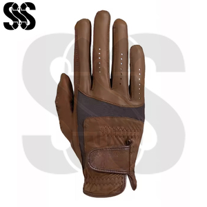 Meilleur fournisseur OEM ODM, gants d'hiver respirants et confortables, nouvelle arrivée, couleur marron contrastée, cuir synthétique, ajustement personnalisé, doigts complets - Product Image 6