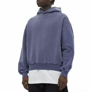 Sudadera Corta Personalizada de Alta Calidad para Hombre, Estilo Moderno, Felpa, Corte Regular, Sin Cordón, Lisa, Informal, Transpirable - Product Image 1