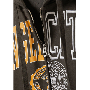 Nouveau élégant hiver lourd pleine fermeture éclair à capuche coton matériel fait couleur unie hiver polaire pleine fermeture éclair à capuche - Product Image 5