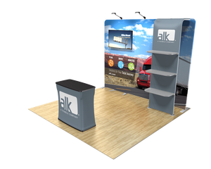 <strong>Custom</strong> Lightweight &amp; Portable Fabric <strong>Background</strong> Stand Modern <strong>Design</strong> Foldable for Indoor Outdoor Events Dye Sublimation Printing - Product Image 6