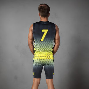 Conjunto de Uniforme de Fútbol 7v7 Personalizado para Equipos Juveniles, Totalmente Sublimado, 100% Poliéster, con Nombre del Equipo y Número 7 en los Uniformes - Product Image 3