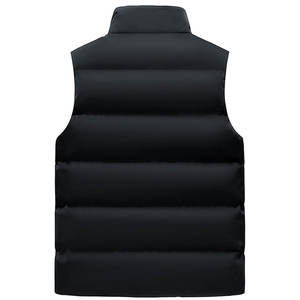 OEM <b>Men's</b> Waterproof Quilted Puffer <b>Vest</b> Winter Warm <b>Fleece</b> Lined Stand Collar Full Zip Sleeveless Breathable High Casual Bubble - Product Image 3