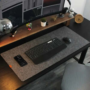 XXL Feutre De Laine Tapis Souris Accessoire De Bureau <b>Set</b> De Luxe - Product Image 1