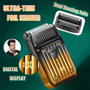 Kit de rasoirs électriques sans fil professionnels, tondeuse à cheveux pour barbier, lames en acier inoxydable, batterie rechargeable - Product Image 5